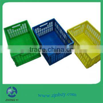 2017 Hot sale Plastic folding crate plastic fruit crates plastic collapsible storage crate