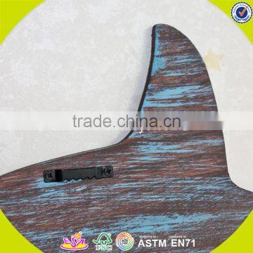 2017 New Design Home Decorations Wooden Wall Hanging Top Fashion Whale Shape Wooden Wall Hanging W09D016 photo-5