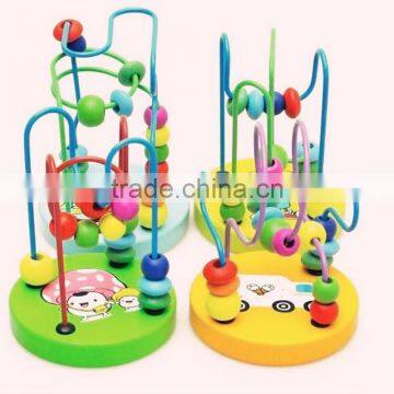 2015 Hot Children Baby Colorful plastic Mini Around Beads Educational Game Toy