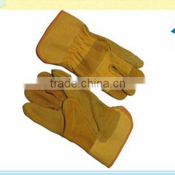 10.5" length Working gloves Pig split leather work gloves