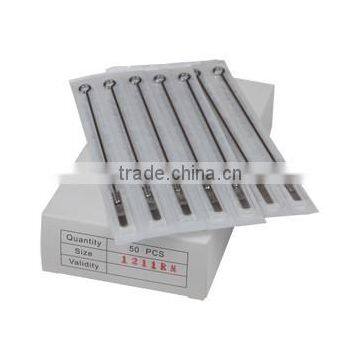 14-Round Shader TEXTURED Premade Sterilized Tattoo Needle on Bar