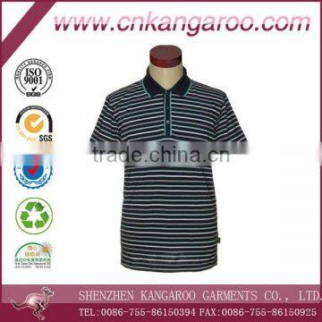 popular stripe polo shirt/Striped shortsleeves polo shirts/branded polo shirts for men