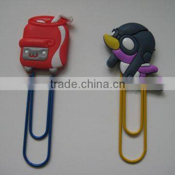 Customized PVC 3d Cartoon Paper Clip