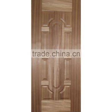 9 Panels New Design Teak Wood Veneer Moulded Door Skin photo-2