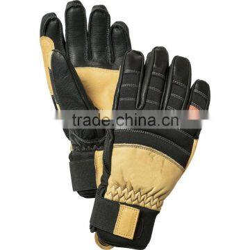 Ski gloves-leather