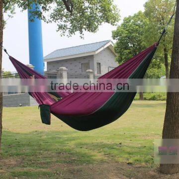 Top Sale Portable Parachute Nylon Fabric Travel Camping Hammock photo-4