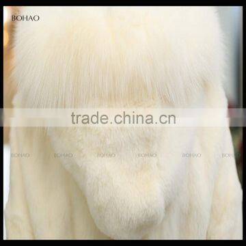 Made in China Hot Selling Girls Faux Fur Rabbit Overcoat