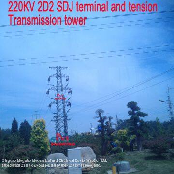 MEGATRO 220KV 2D2 SDJ Terminal and Tension Transmission Tower photo-2
