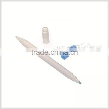 Dual Tip Water soluble pen with Blue and white Ink For Marking on Fabrics