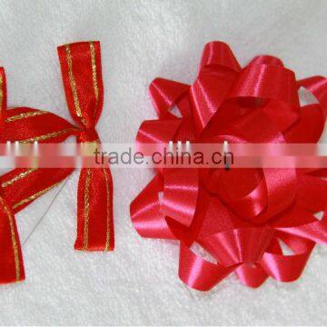 gift decorating elastic packaging satin ribbon bow