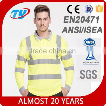 safety hi vis shirt long sleeve for AS NZS