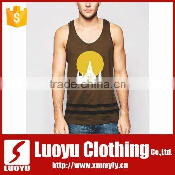 sublimated running singlet 100% polyester singlets for sport men tank top