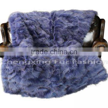 CX-D-117 Blanket Baby/Baby Real Fox Fur Blanket Custom Blanket photo-4