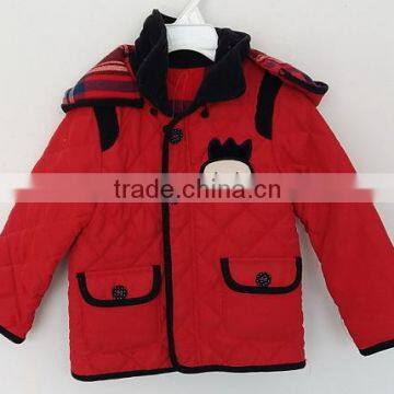 baby girl apple red cotton padded for winter