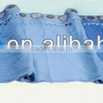 Fashion popular 100%cotton stitching flowr pashmina shawl in stock!