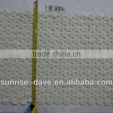 plain 100% cotton crochet knitted fabric for sweater