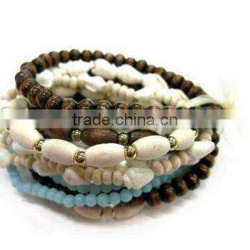 fashion wood beads bracelets, West style jewelry, promotion gift bracelet