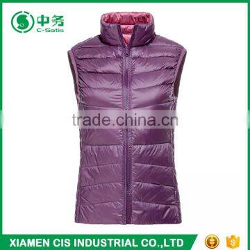 Latest Design Multi Color Reversible Lightweight Women Winter Duck Down Vest photo-3