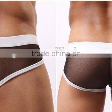 MGOO New Arrival Band Mens Sexy Mesh Brief Short For Gays Transparent Jocks Thongs MB018 photo-6