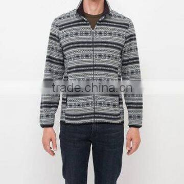 High Quatity Full Zip Warm Windproof Jacket Cheap Custom Printing 100% Polyester Polar Fleece Softshell Jacket photo-2