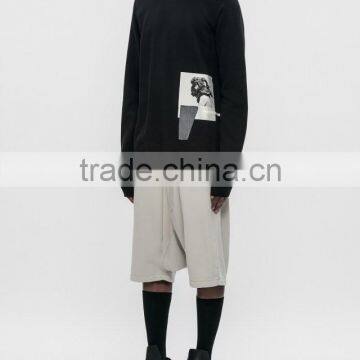 2017 Wholesale High Quality Mens Plain Pullover Spring Sweatshirt Hoody Without Hood photo-4