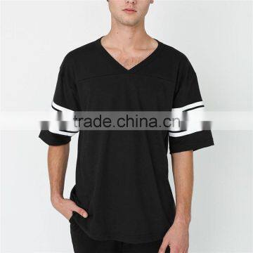 Hot Sale v Neck Two Tone t- Shirt Wholesale photo-2