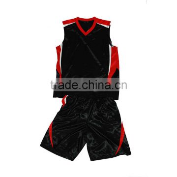 Polyester black basketball uniforms