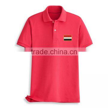 Embroidery Flag Bulk Polo Collar Design 100 Cotton Most Popular Color T-shirt photo-5