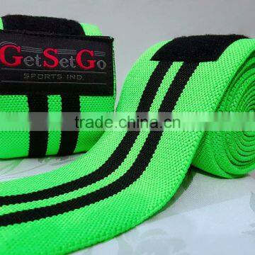 Elasticated Weightlifting Knee Wraps photo-6