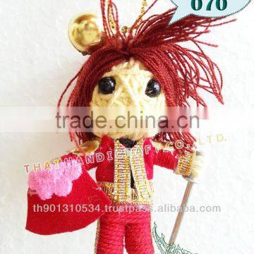 Handmade Keychains Keyrings Voodoo Doll String Accessories bag Gifts