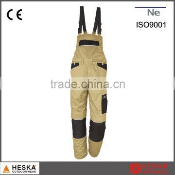 Hot sale economic polycotton trousers men's work overalls bib top pants