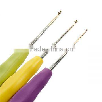 Wholesale Size 13.5cm Small Size TPR 0.5-2.50mm Aluminum Crochet Hook Set photo-3