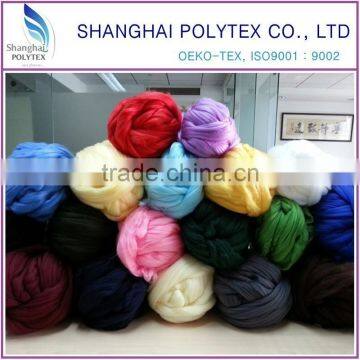China Wholesale 100% Virgin Polyester Tops 2D, 2.5D, 3D for Spinning
