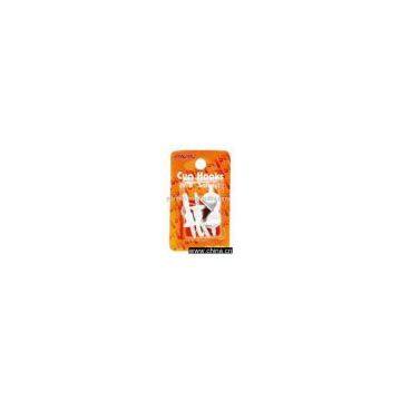 4PC Cup Hook White(hook kit,screw hook)