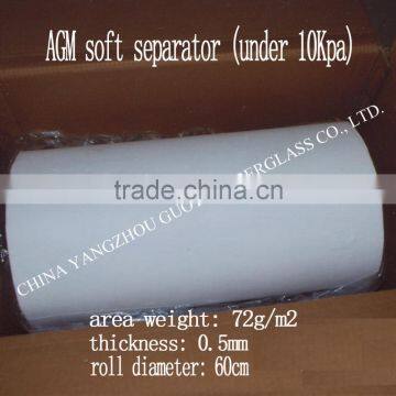 high quality AGM micro fiber tissue in big roll