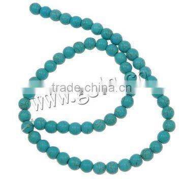 Dyed Natural round Turquoise Beads