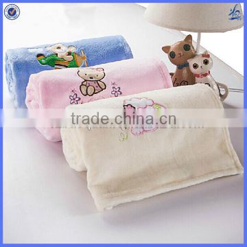 children blanket with applique/children cartoon blanket