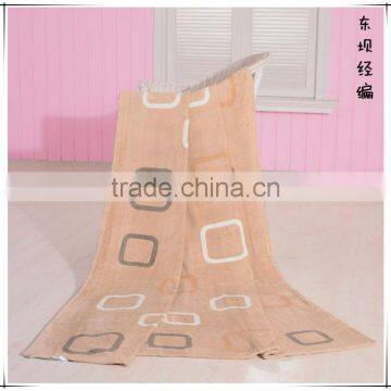 Fashion geometric patterns print coral fleece blanket