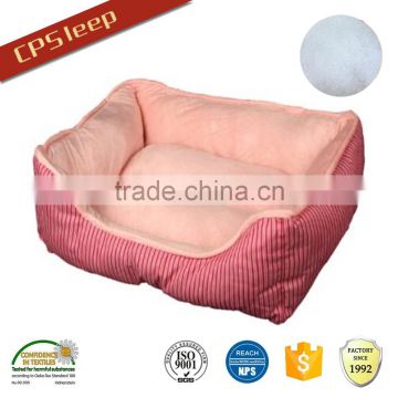 OEM!!! Square High Quality Pink polyester fiber dog bed