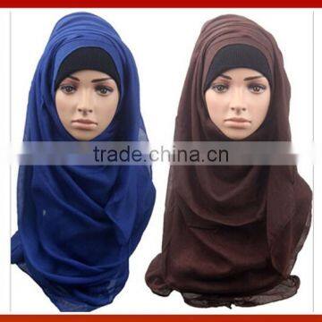 New Fashion Modern Beautiful Muslim Scarf Hijab /New Stylish Girl Wedding Turban Head Wear / Fashion Scarf Malaysia Arab Hijab