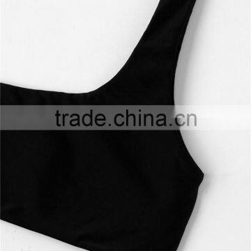 Teen Girl Bathing Suit One Shoulder Swimsuit Woman Seamless Reversible Bikini photo-4