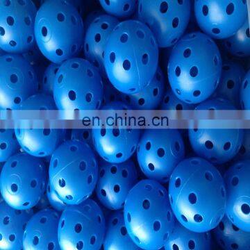 Blue Airflow Hollow Perforated Plastic Golf Practice Training Balls