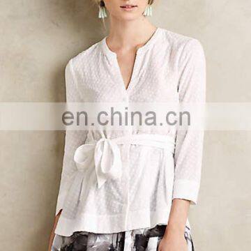 High quality blythe buttondown wholesale official/casual fashion lady blouse long sleeve lady blouse