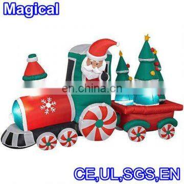 inflatable Christamas santa train decoration