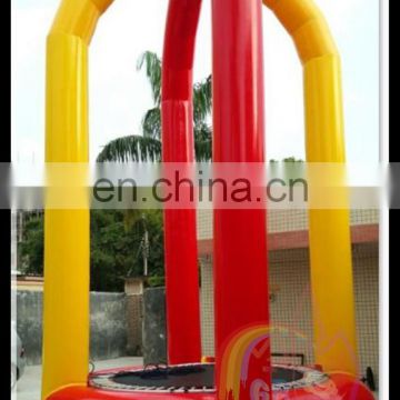 Exciting inflatable bungy jumping,bungee jumping,jumping mat for kids and adult