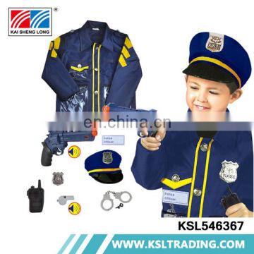 Party cosplay kids clothes suit police costume made in china