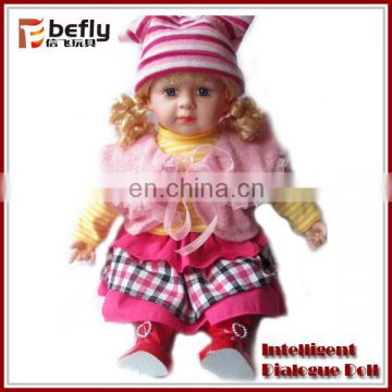 Soft dialogue cartoon baby doll