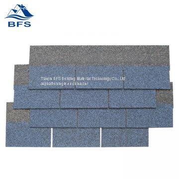 3-tab blue asphalt shingles