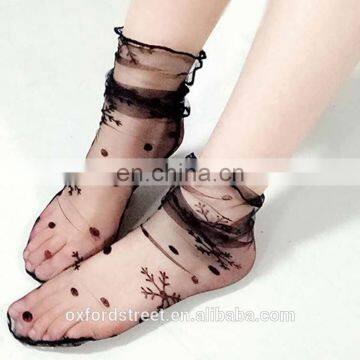 Fashionable Design Breathable Short Fish Net Sock for Women photo-4