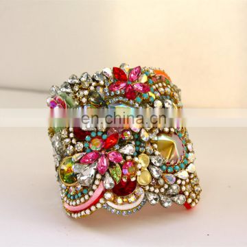 Aidocrystal latest wedding rhinestone cute bracelets for girls colorful crystal stone bracelets